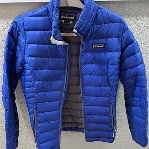 Patagonia Blue Puffer Jacket